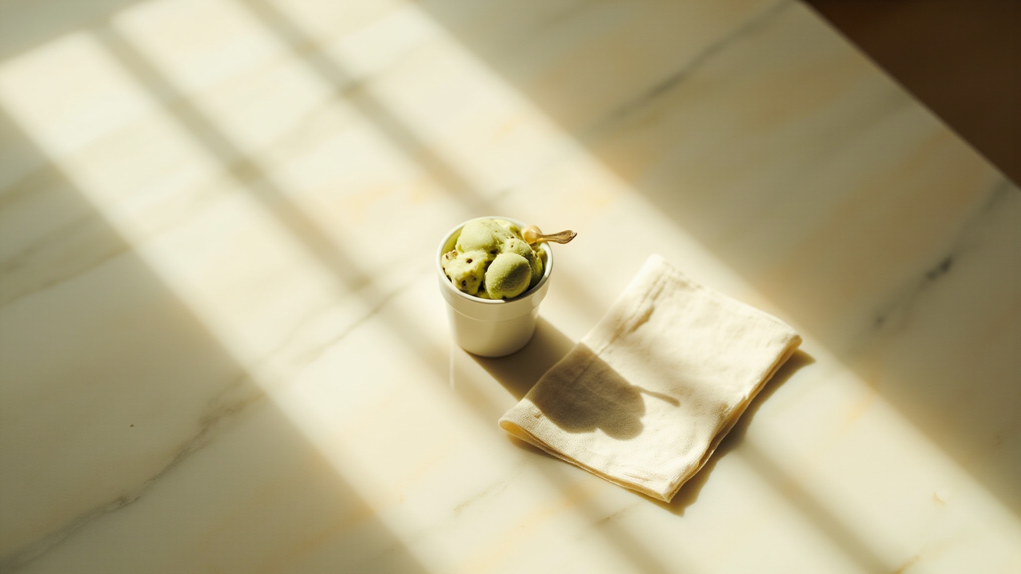 Pistachio Gelato by The Dua Brand. Atmospheric mood