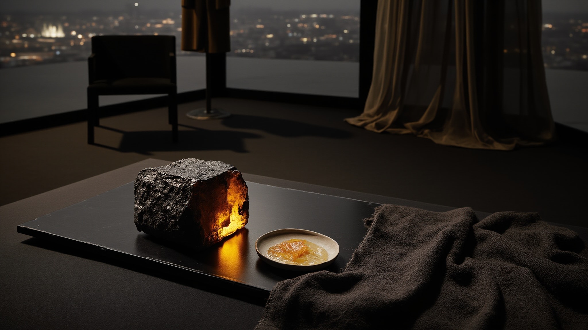 Red Night Amber by The Dua Brand. Atmospheric mood