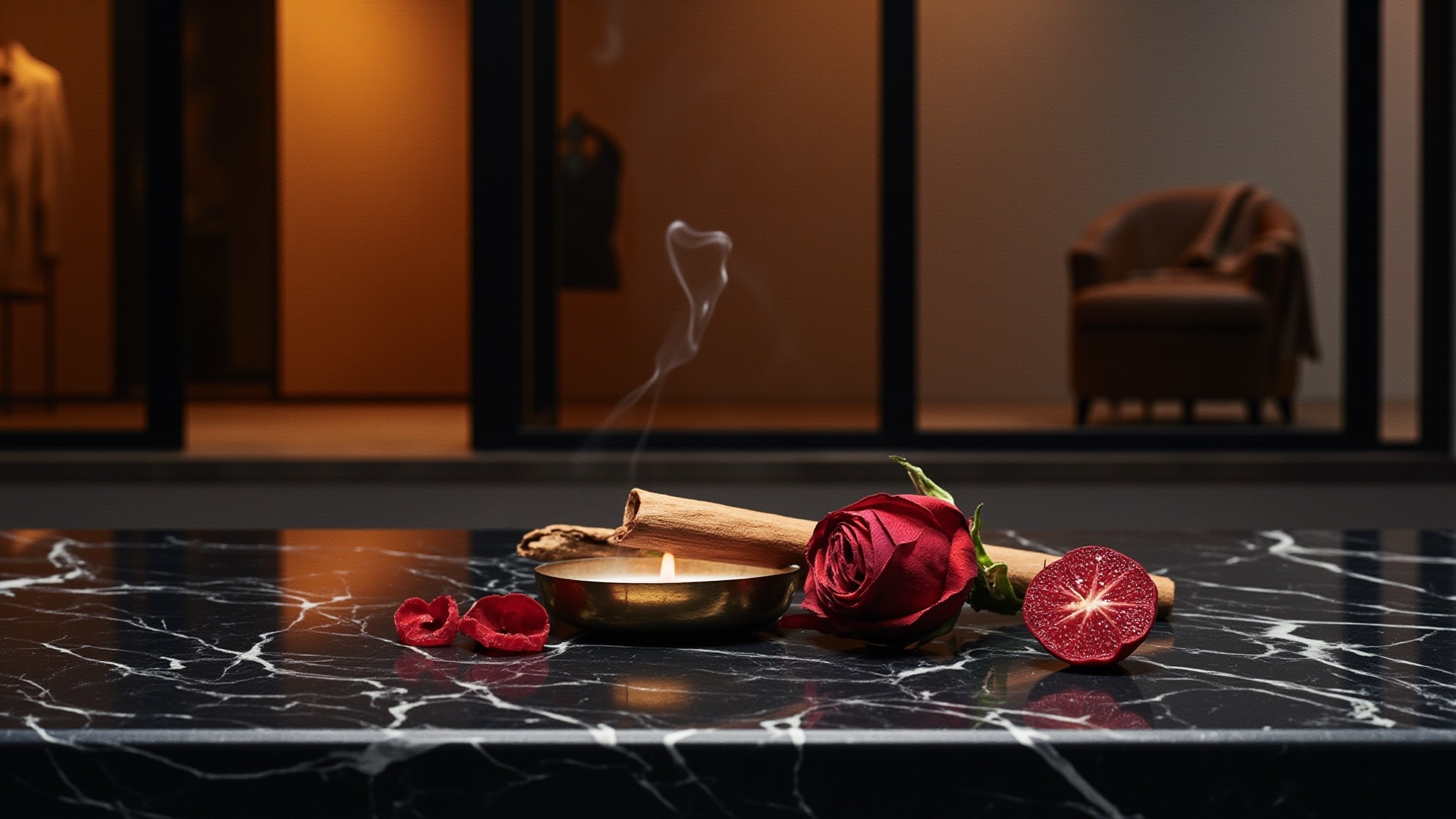 Rosa Nectar by The Dua Brand. Atmospheric mood