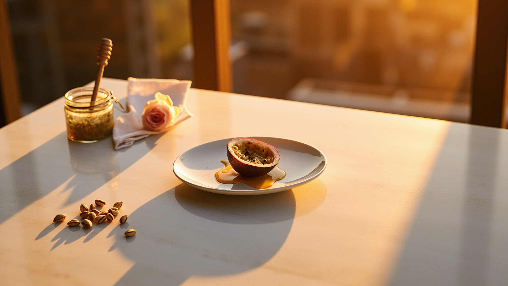 Rose Passion Honey by The Dua Brand. Atmospheric mood