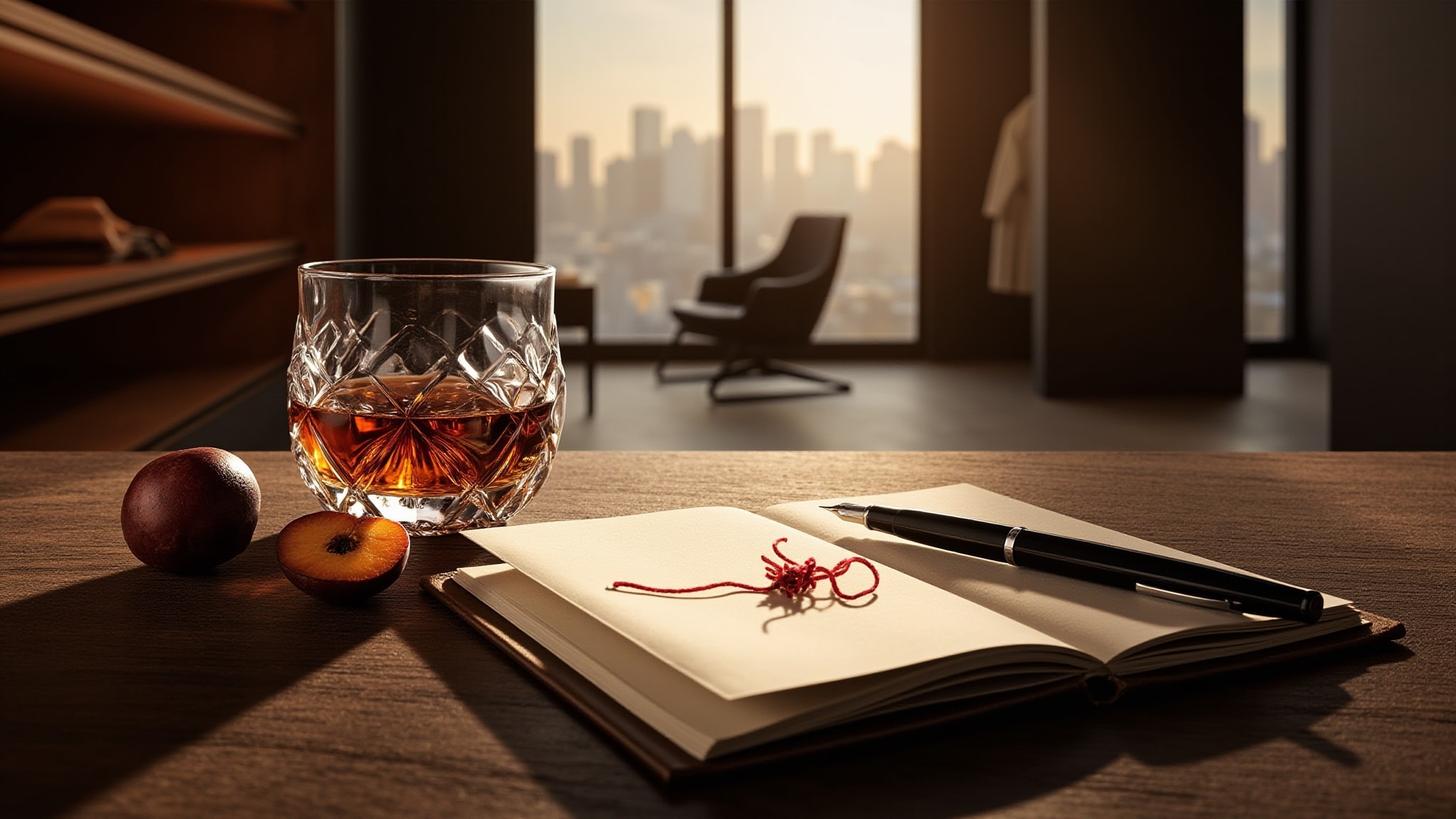 Saffron Cognac by The Dua Brand. Atmospheric mood