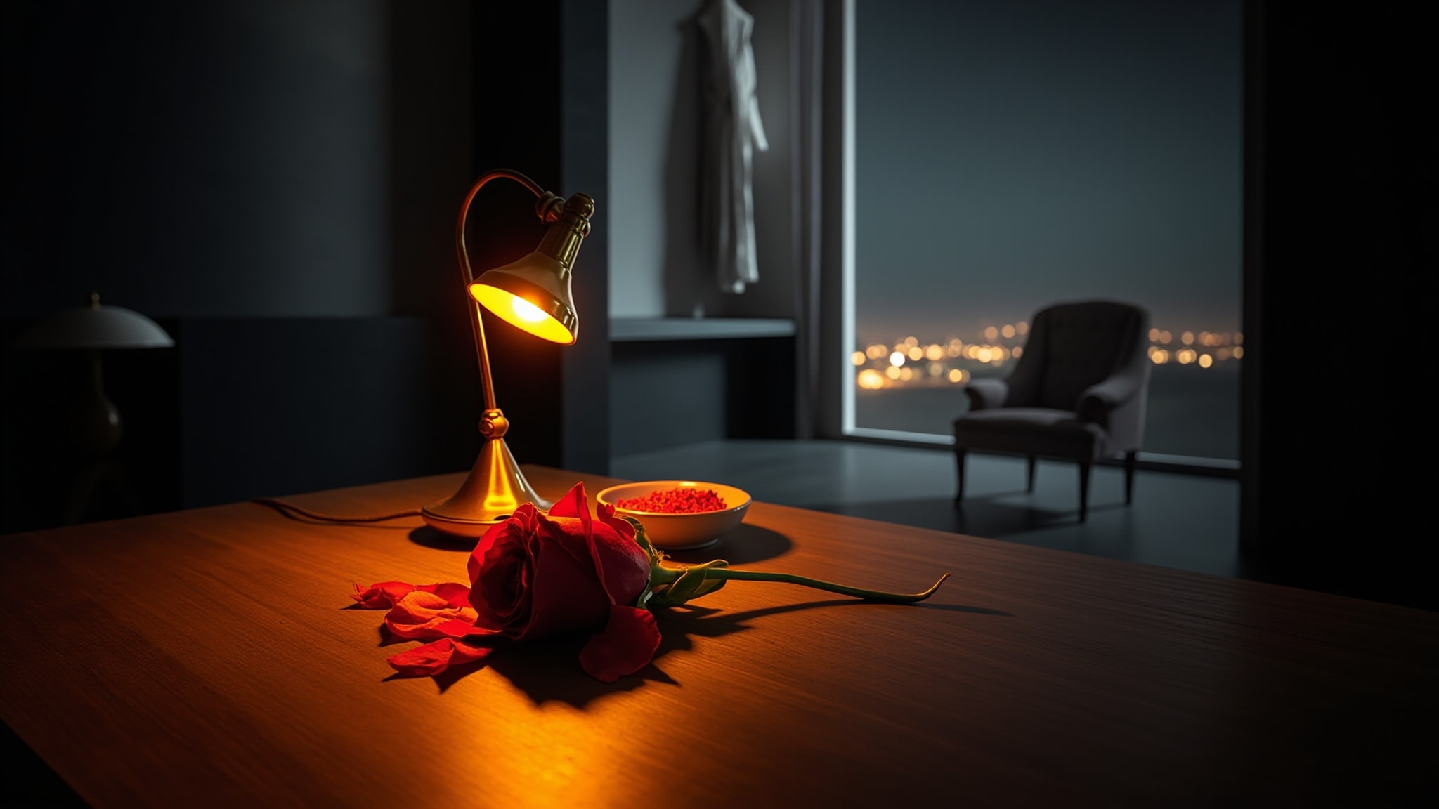 Saffron Noir Rose by The Dua Brand. Atmospheric mood