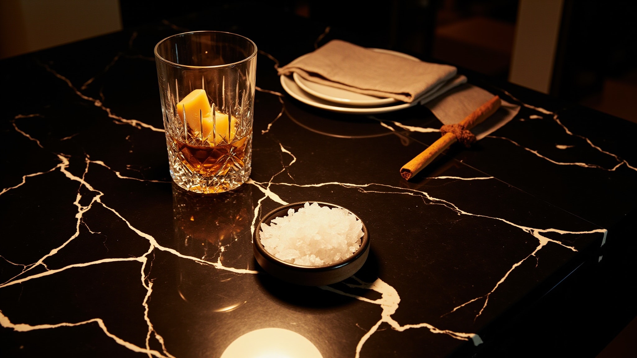 Salted Caramel Bourbon by The Dua Brand. Atmospheric mood