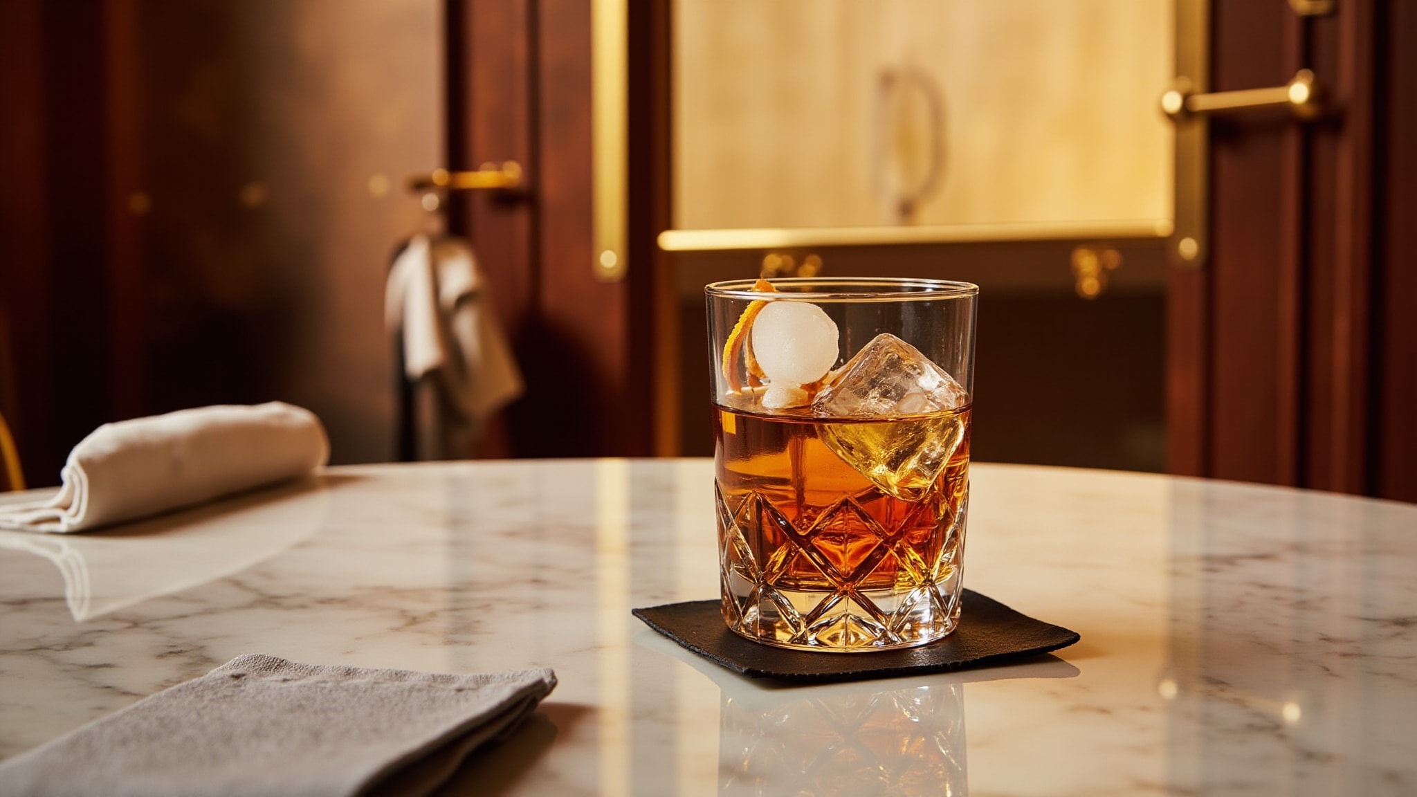 Sidecar Cocktail by The Dua Brand. Atmospheric mood