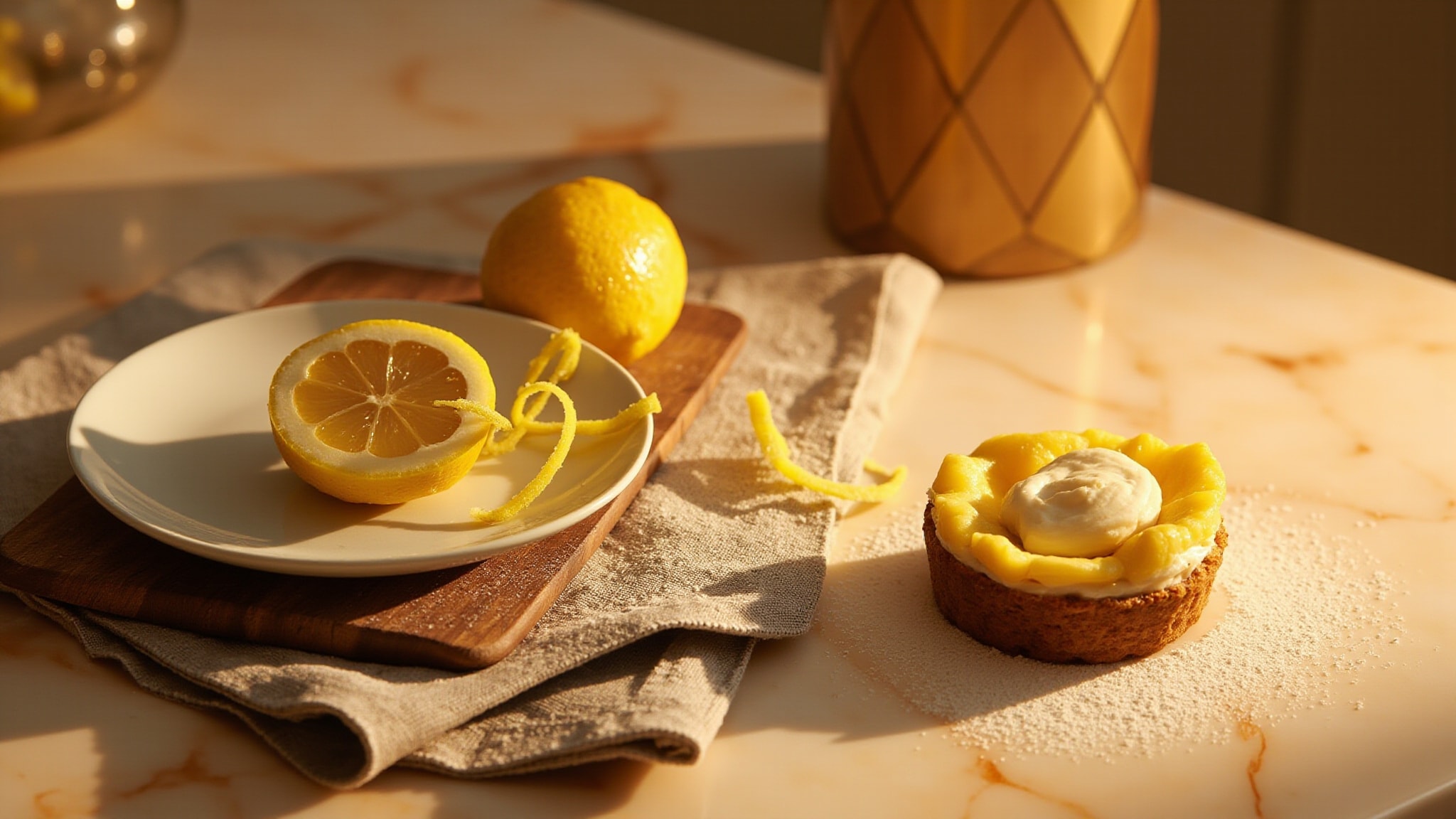 Sweet Lemon Pastry by The Dua Brand. Atmospheric mood