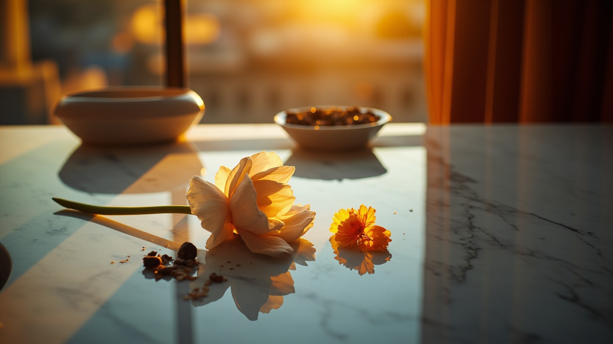 The Forbidden White Flowers by The Dua Brand. Atmospheric mood