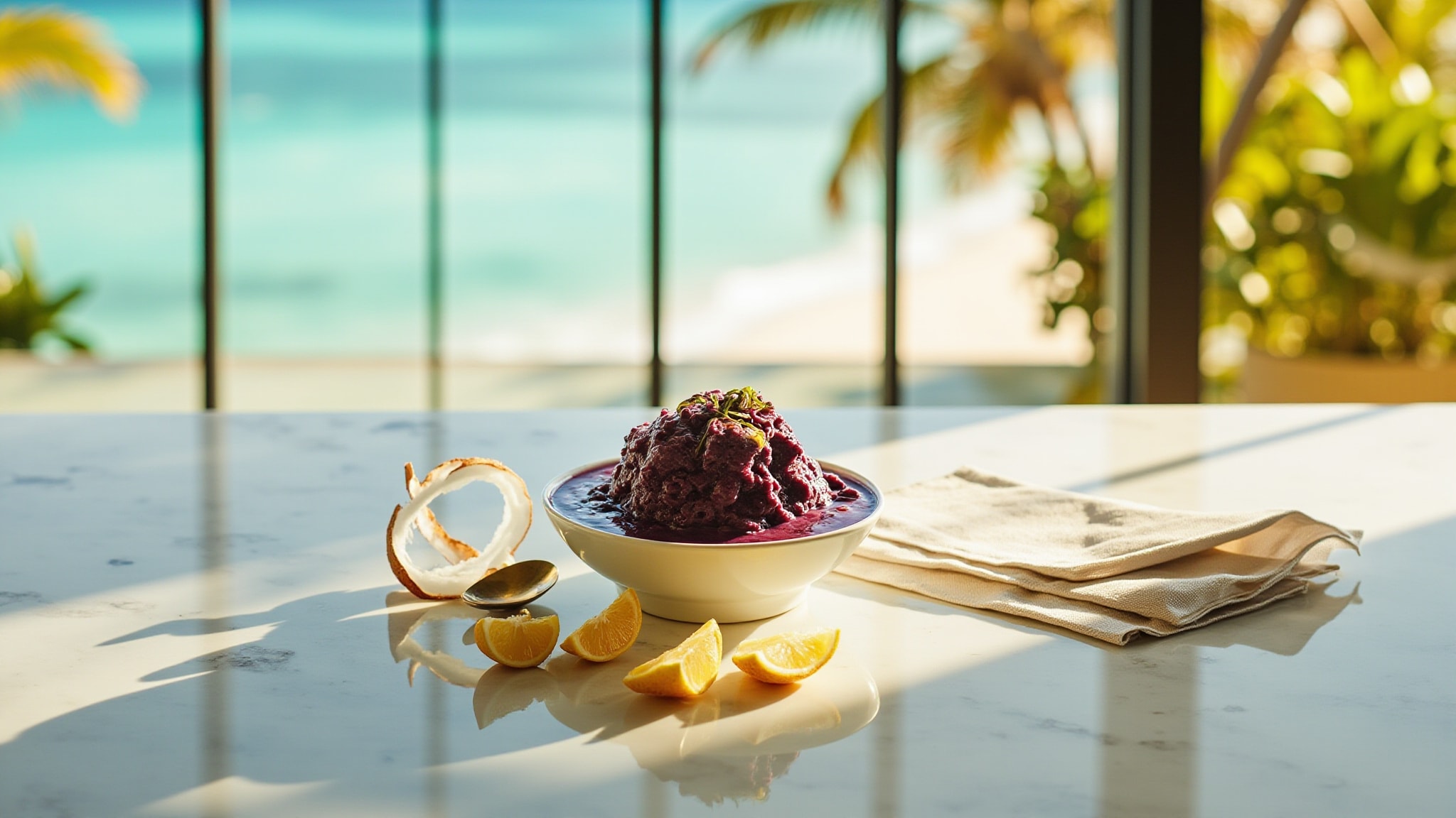 The Fruity Coco Tropic by The Dua Brand. Atmospheric mood