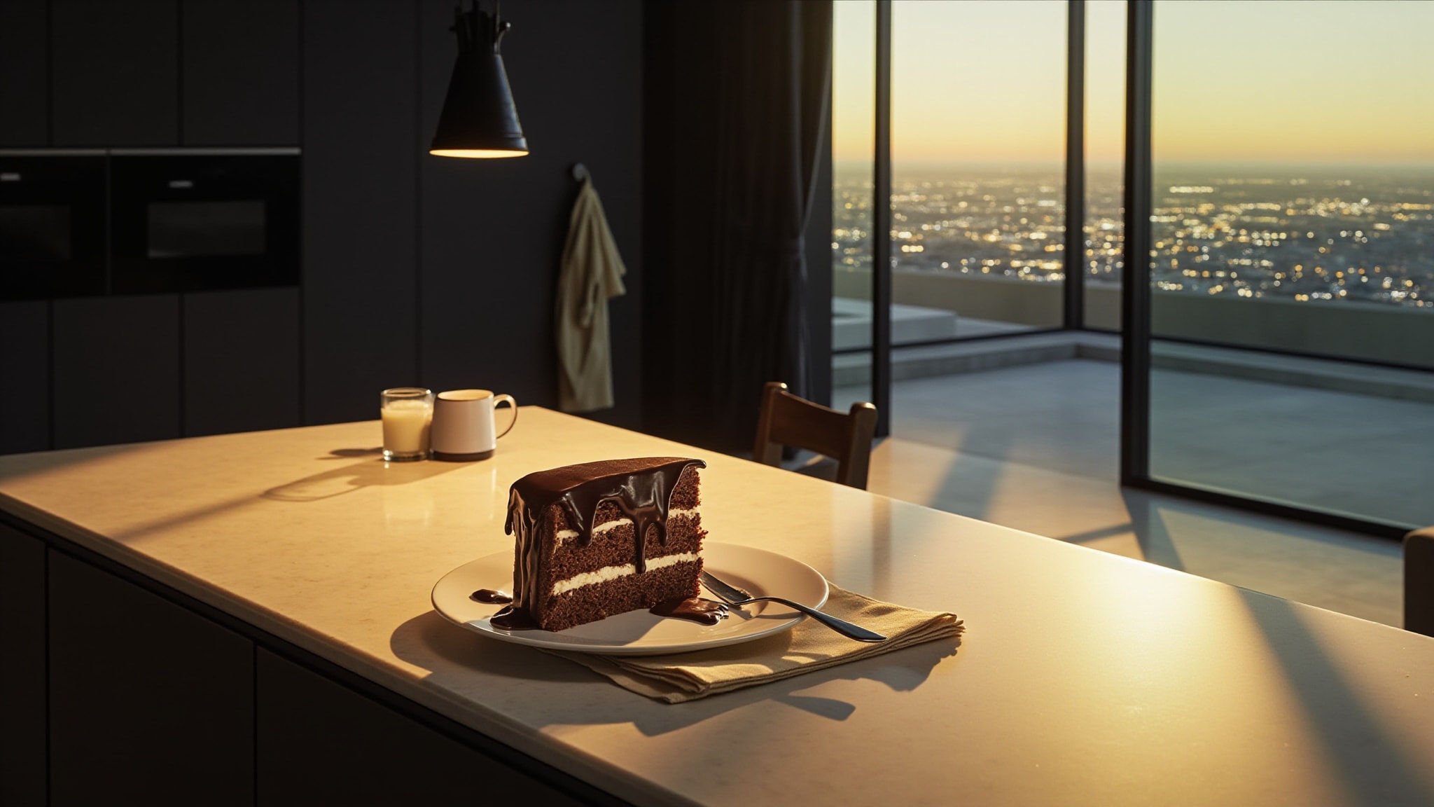 Triple Chocolate Cake by The Dua Brand. Atmospheric mood