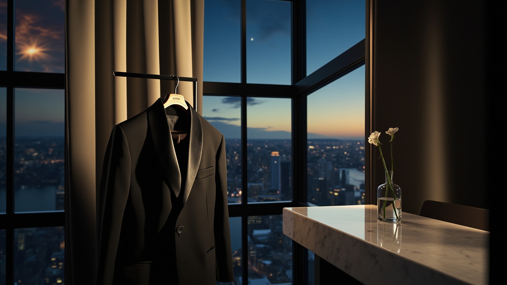 Tux by The Dua Brand. Atmospheric mood