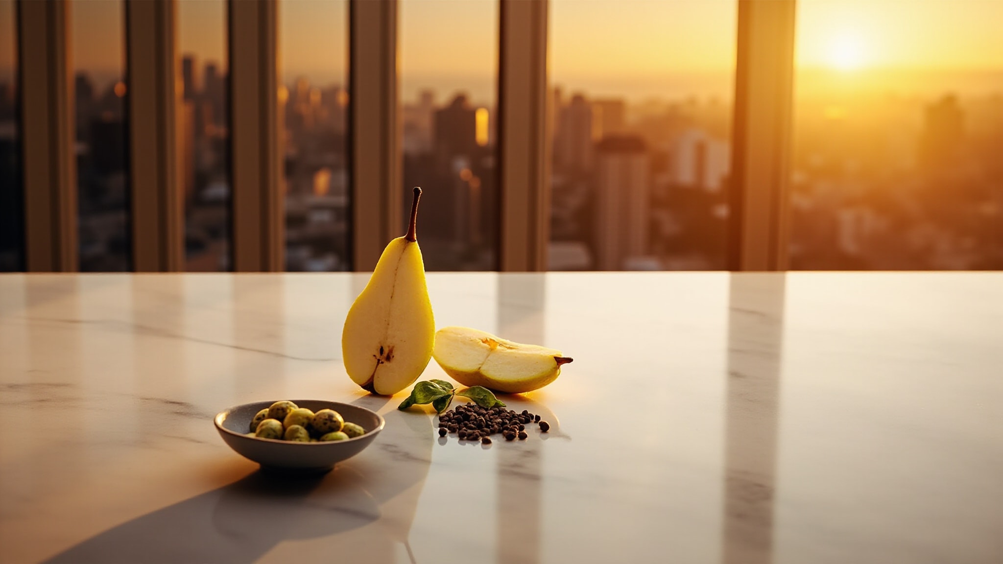 Uplifted Pear by The Dua Brand. Atmospheric mood