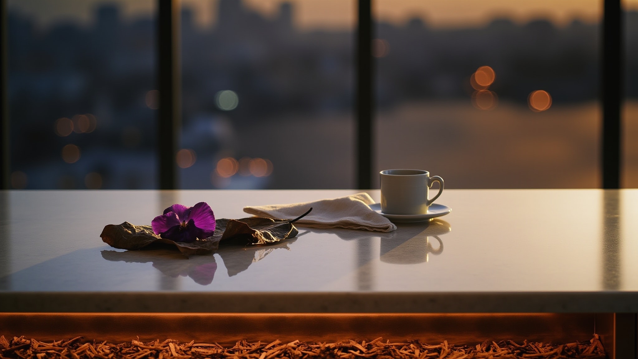 Violet Elegance by The Dua Brand. Atmospheric mood