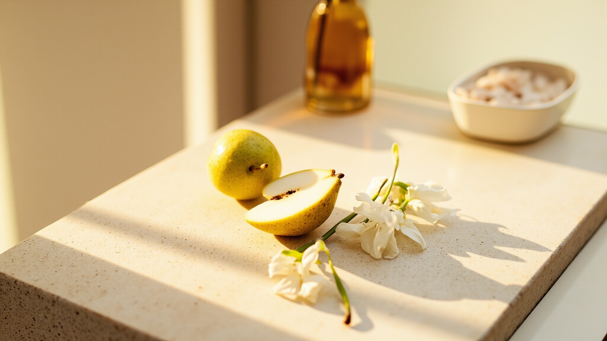 White Freesia by The Dua Brand. Atmospheric mood