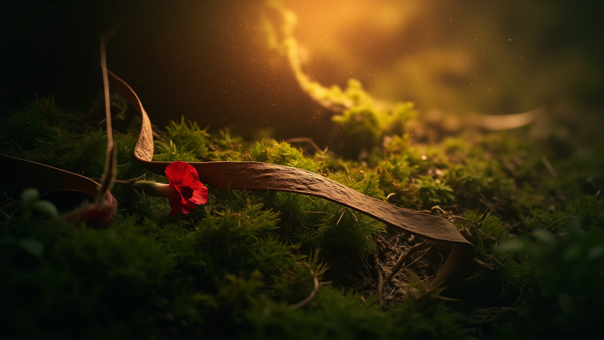 The Scarlet Flower Аленький Цветочек by Ladanika. Atmospheric mood