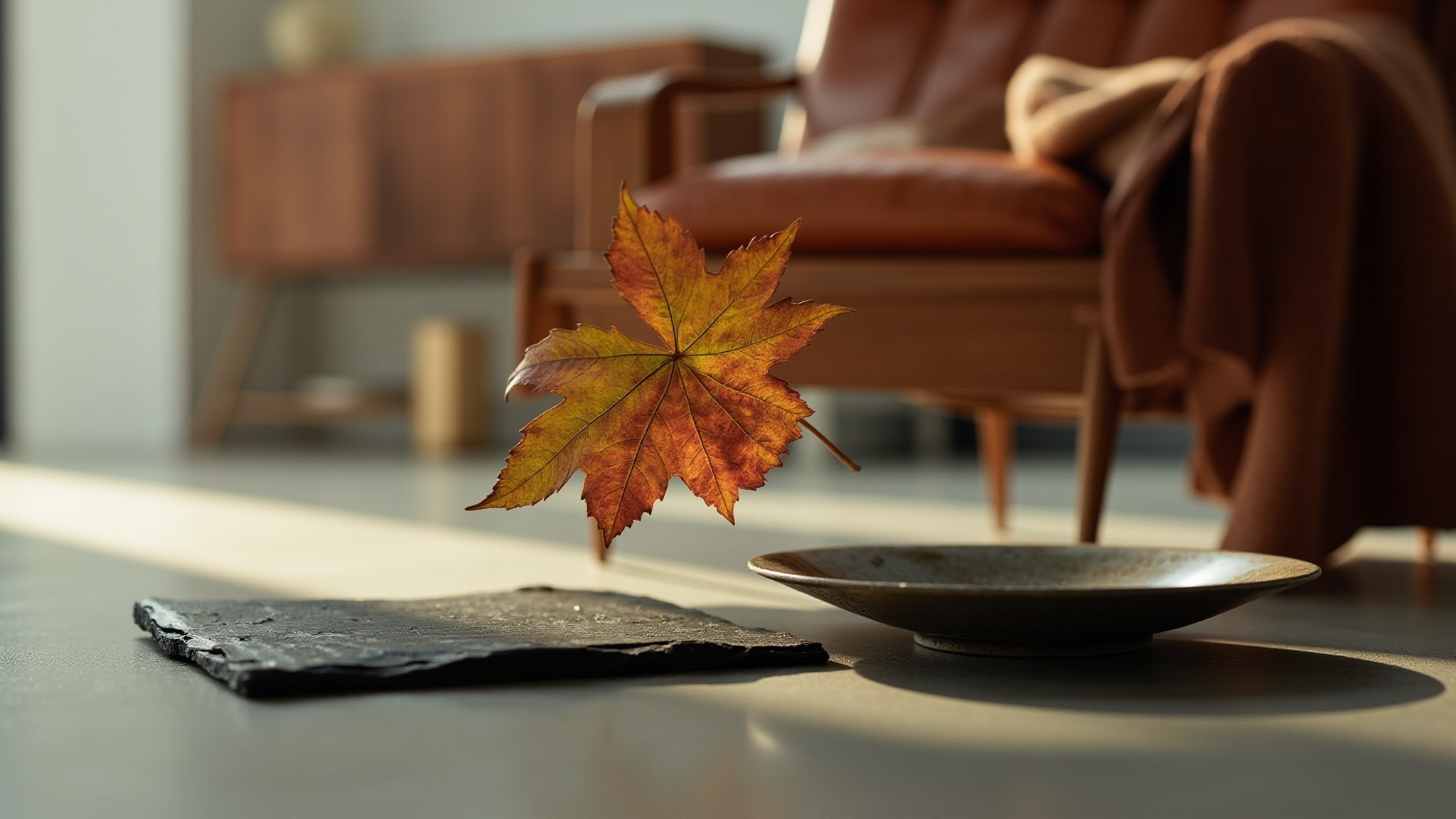 Dancing Leaves by The Woods Collection. Atmospheric mood