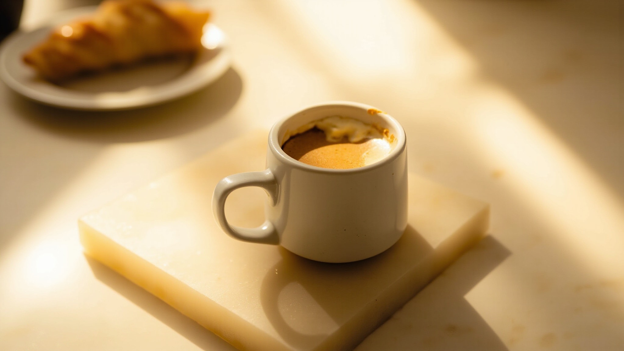 White Coffee by Toni Cabal. Atmospheric mood