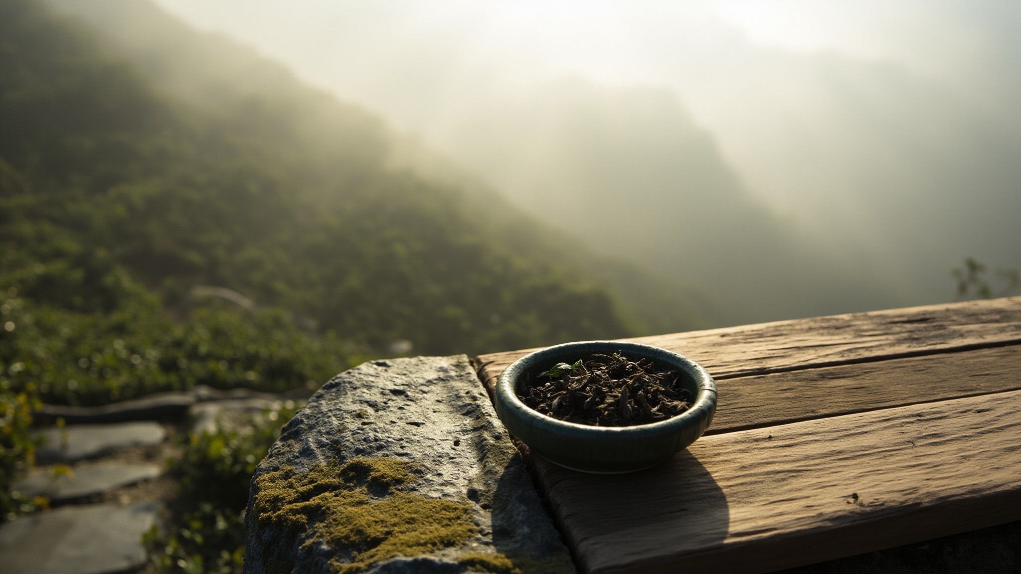Tea Mountain 茶山 by Uttori 五朵里. Atmospheric mood