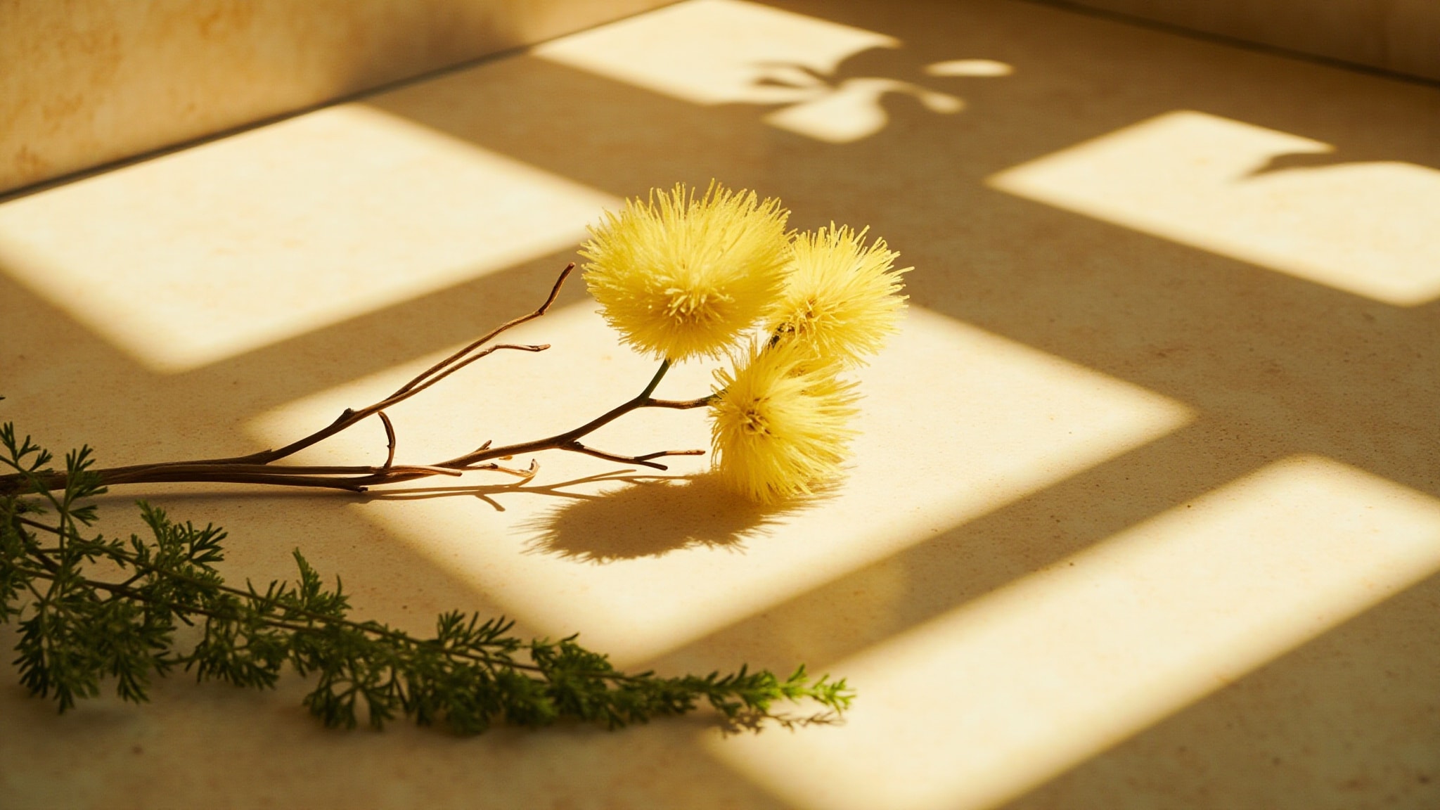 Mimosa In The Air by Veronique Gabai. Atmospheric mood