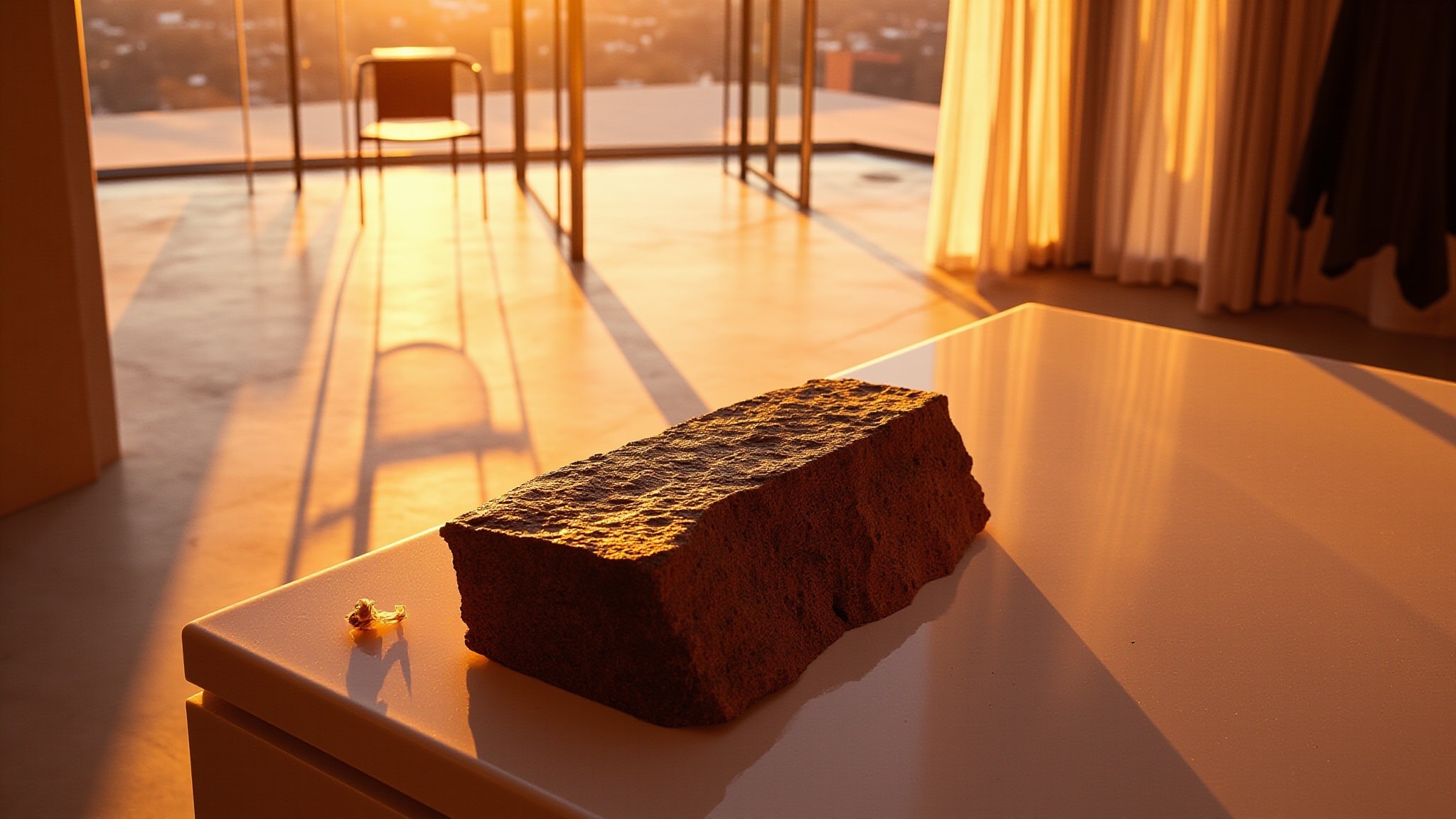 Sunset Wood by Veronique Gabai. Atmospheric mood