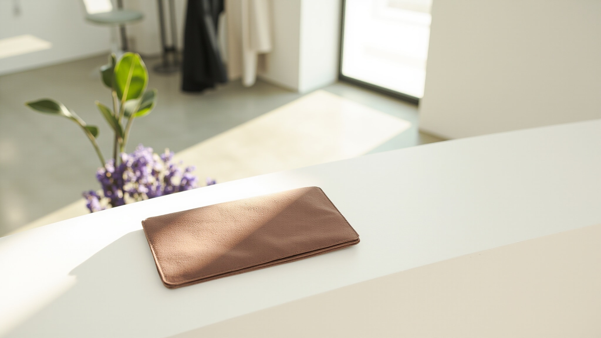 Vibrant Leather & Violet Elixir by Zara. Atmospheric mood