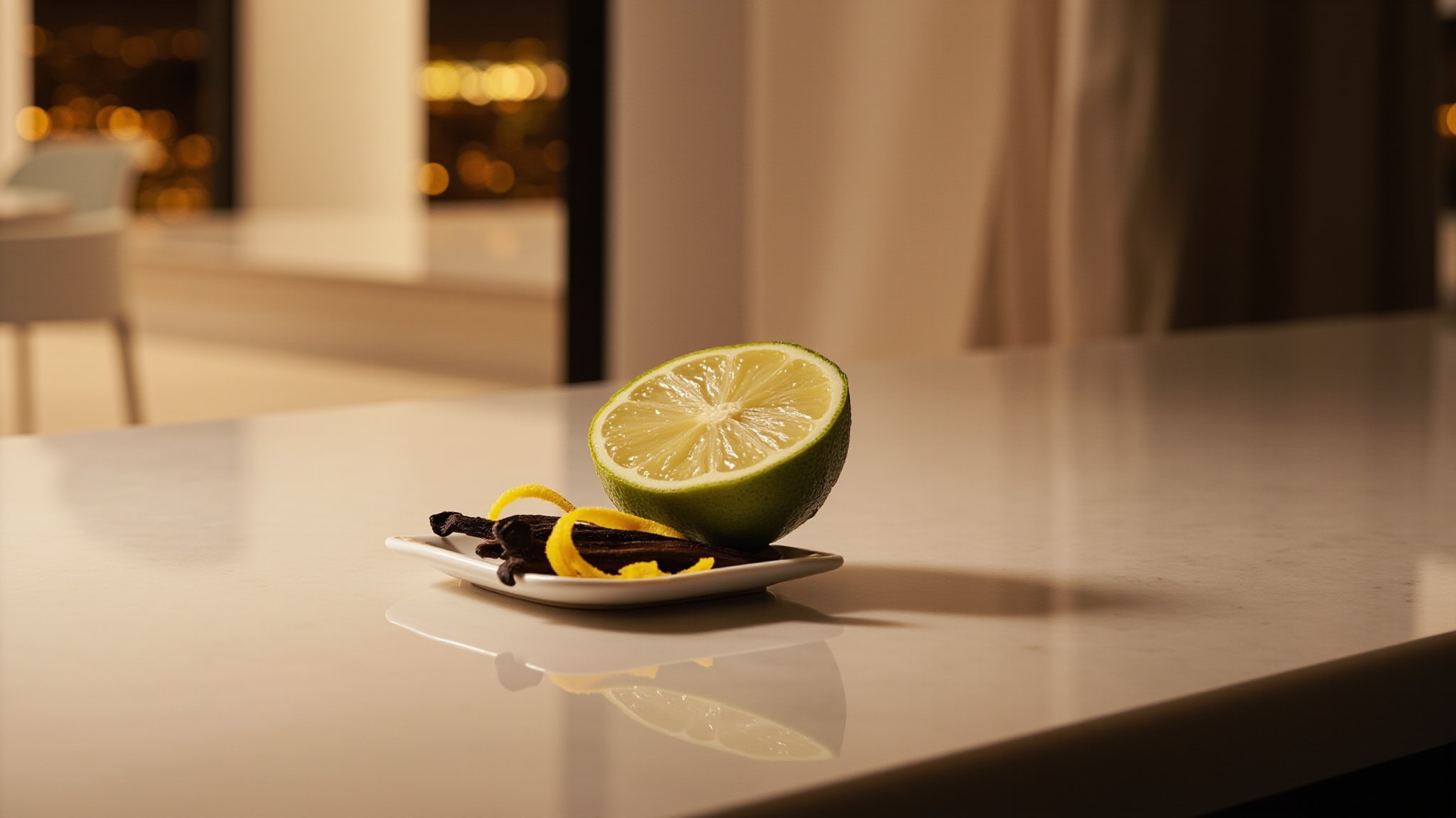 Citron Vert & Vanille by Voluspa. Atmospheric mood