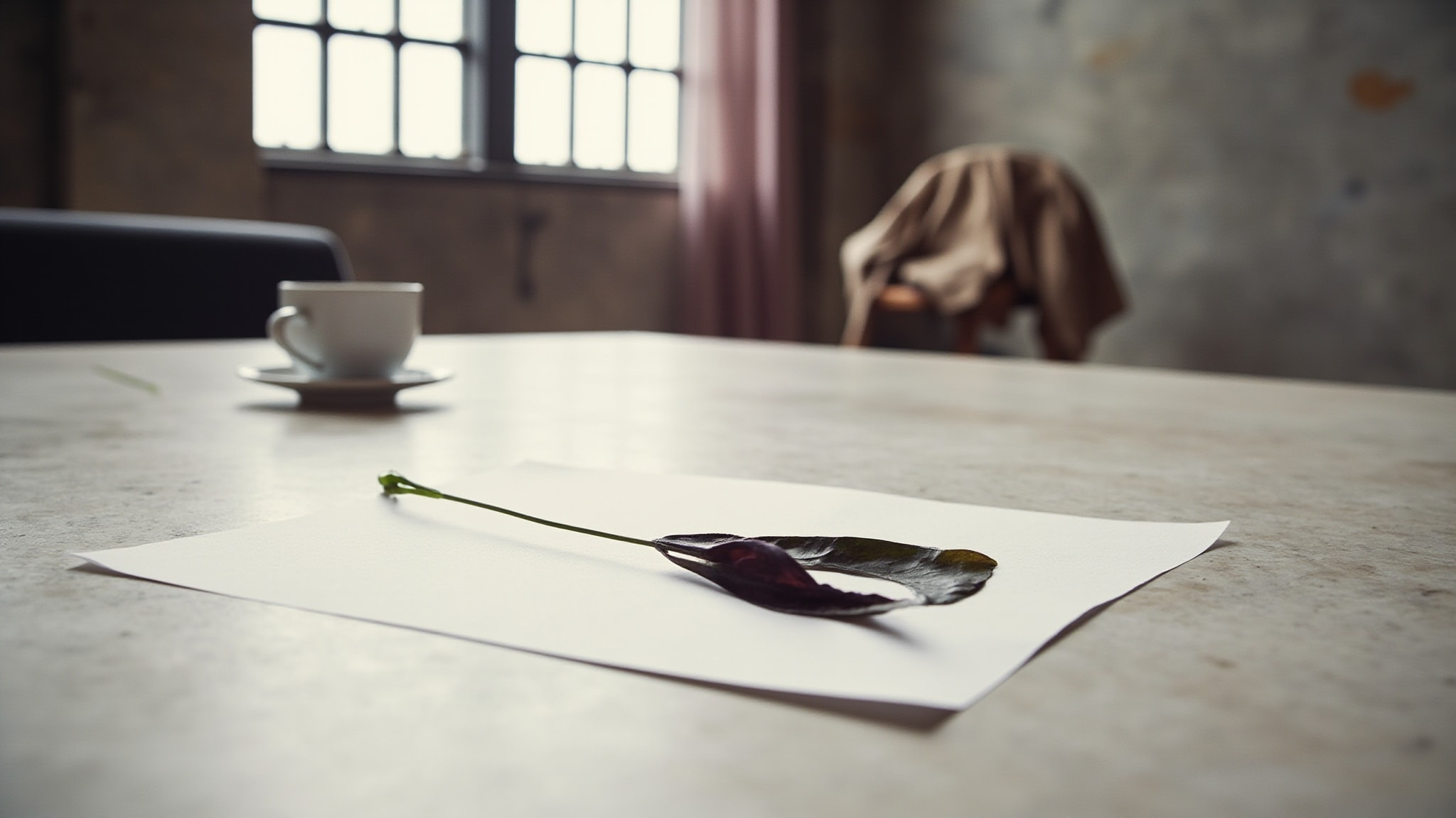 Writer White by Yves de Sistelle. Atmospheric mood