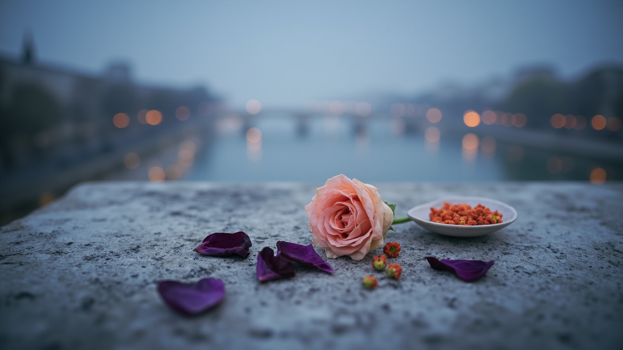 Paris Pont des Amours by Yves Saint Laurent. Atmospheric mood