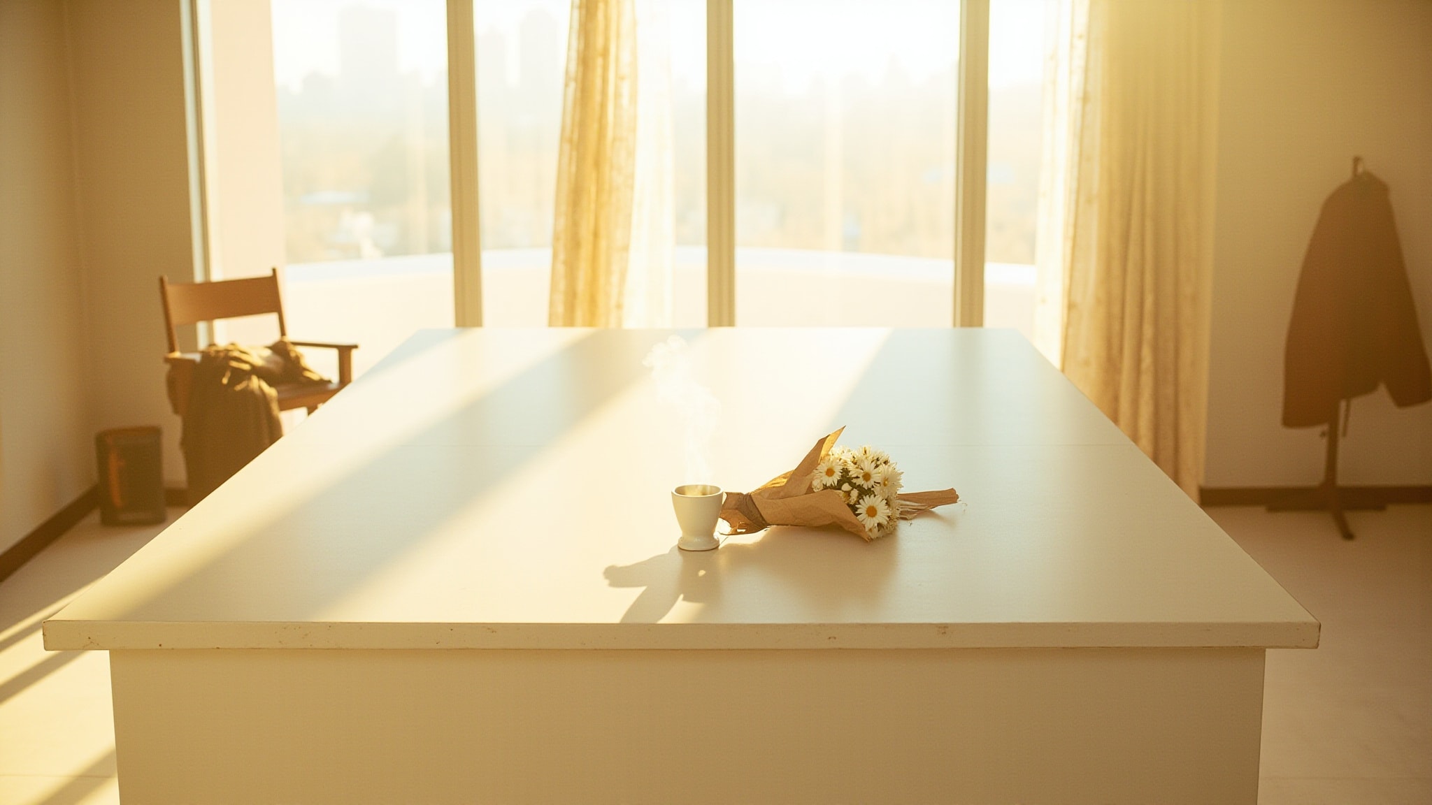 A Daisy Bouquet In London by Zara. Atmospheric mood