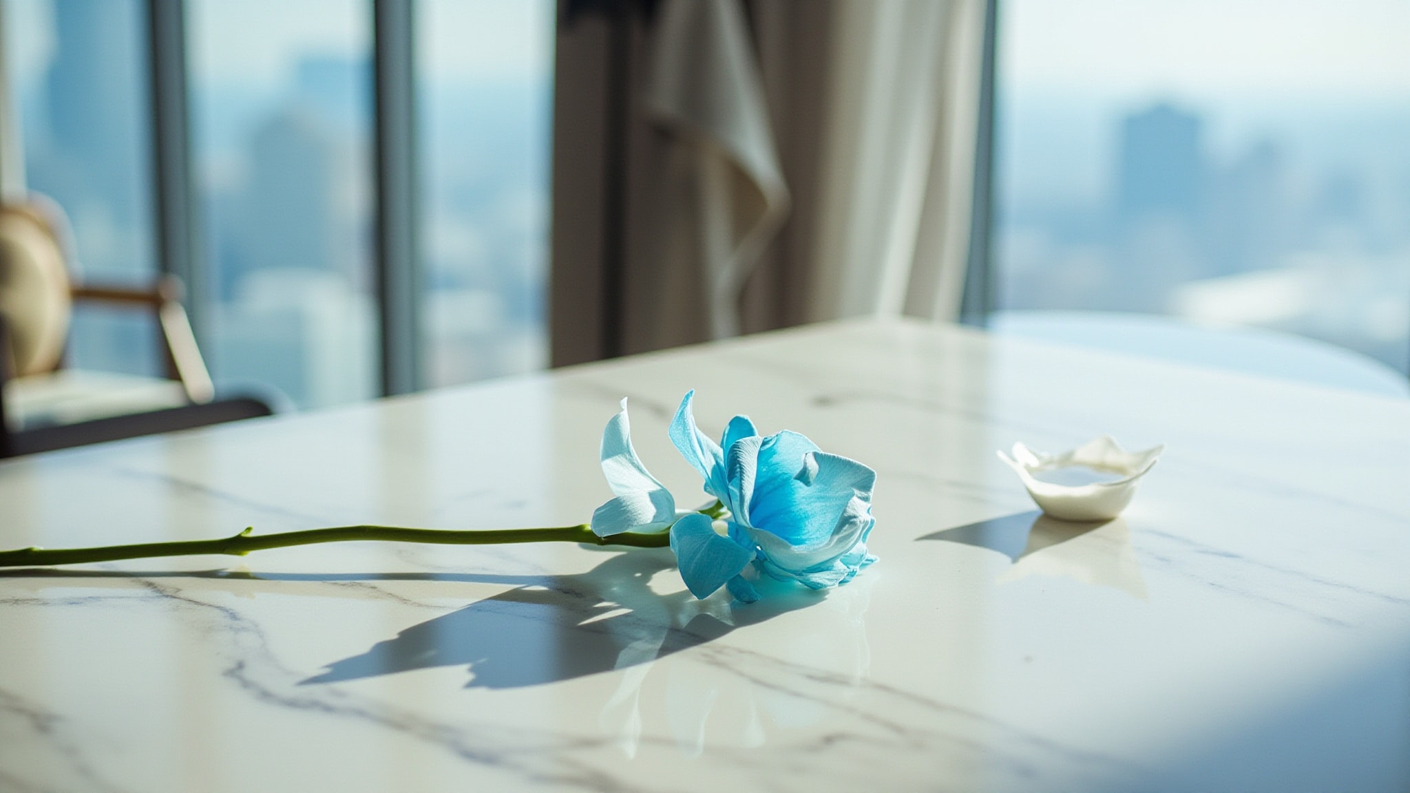 Blue Bird Orchid by Zara. Atmospheric mood