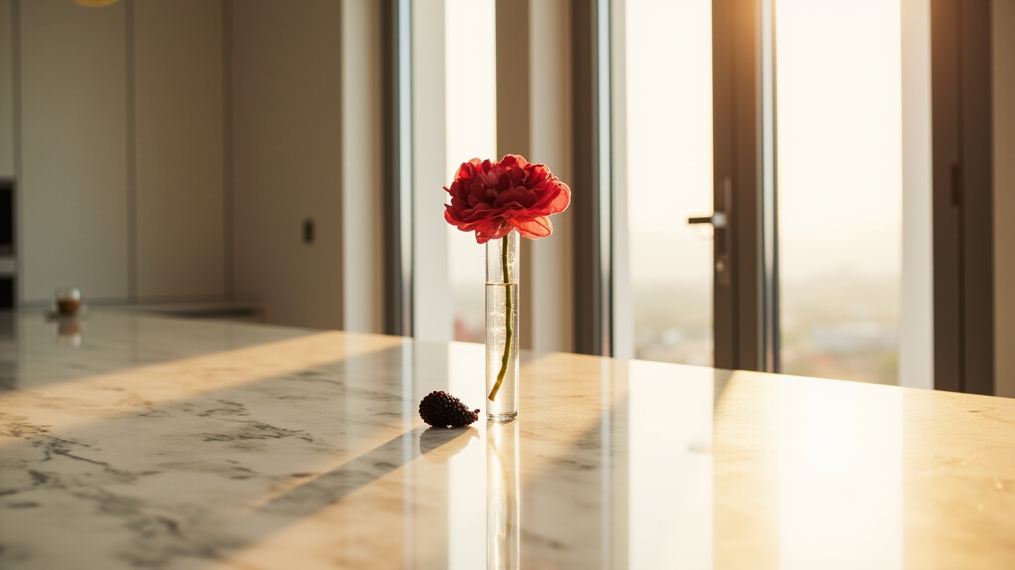 Scarlet Peony by Zara. Atmospheric mood