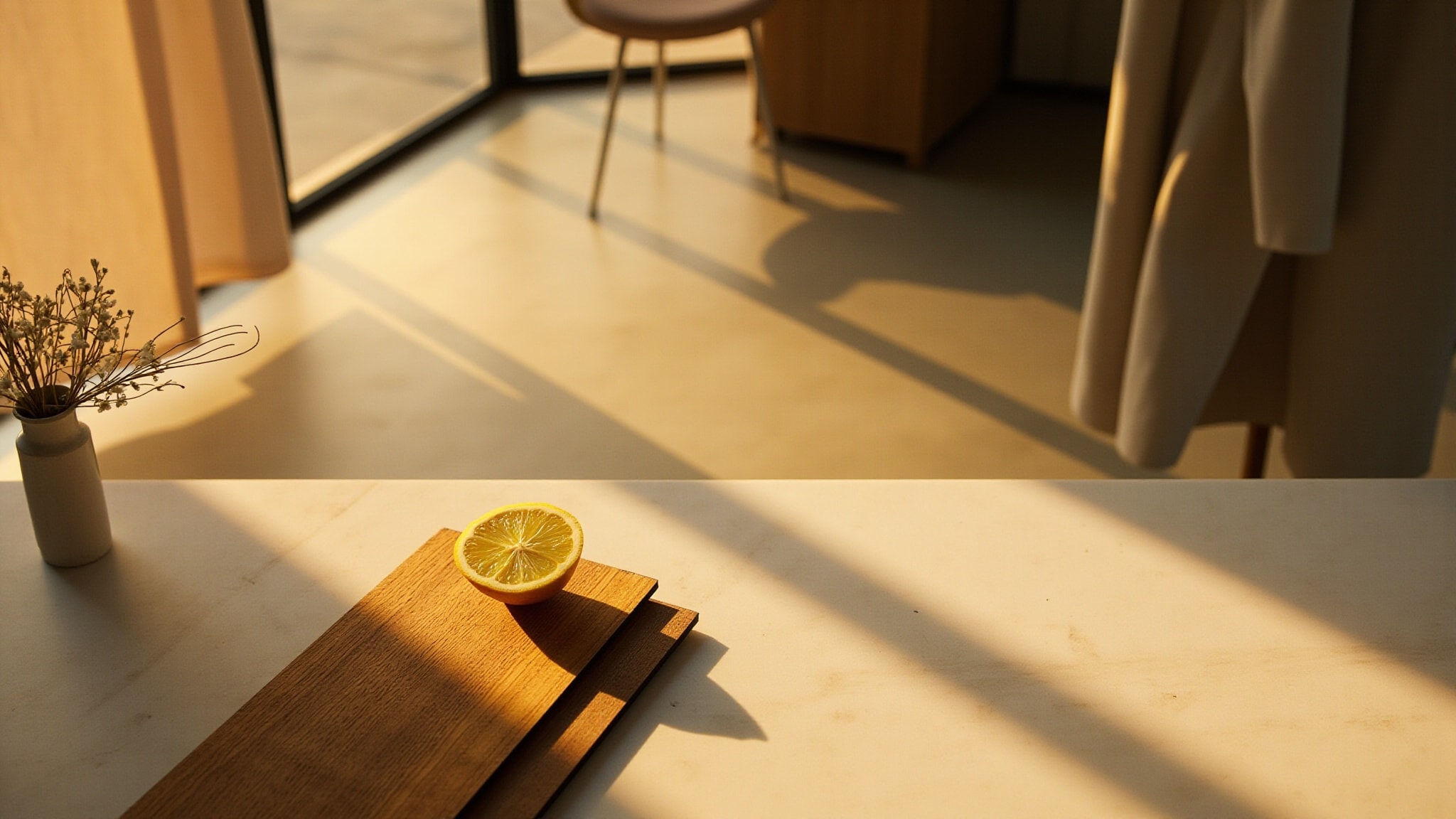 Wood Boards Studio In Melbourne by Zara. Atmospheric mood